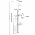 Immagine di 37 -70 floor-to-ceiling tv bracket
