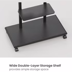 Immagine di 55-90 mobile tv trolley pegboard