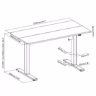 Immagine di Elettric sit stand desk frame black