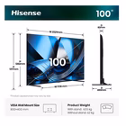 Immagine di Tv HISENSE 100 U7SE MINI LED 4K UHD SMART VIDAA REFRESH RATE 100U7SE