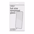 Immagine di Proteggi schermo full glass vetro temperato CELLY FULLGLASS - Vetro 9H con bordo colorato nero compa