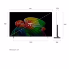Immagine di Tv 77" uhd 4K (3840x2160) LG ELECTRONICS 77 OLED AI B6 4K ULTRA HD WEBOS26 - PIEDINI LATERA OLED77B6