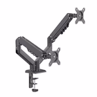 Immagine di Supporto monitor 2 bracci top nero