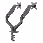 Immagine di Supporto monitor 2 bracci top nero