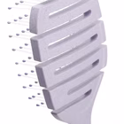 Immagine di Muitomas MUITOMAS - Spazzola con setole morbide lilla HAIRBRUSHLVL