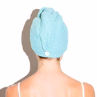 Immagine di Muitomas MUITOMAS - Salvietta a turbante blu ottanio HAIRTOWELBL