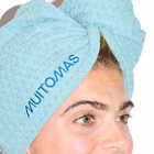 Immagine di Muitomas MUITOMAS - Salvietta a turbante blu ottanio HAIRTOWELBL