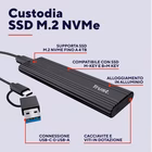 Immagine di 2,5 pollici TRUST CASE/CUSTODIA HDD SSD NMVe M.2 USB USB-C + USB T 25806TRS