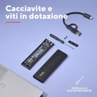 Immagine di 2,5 pollici TRUST CASE/CUSTODIA HDD SSD NMVe M.2 USB USB-C + USB T 25806TRS
