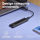 Immagine di 2,5 pollici TRUST CASE/CUSTODIA HDD SSD NMVe M.2 USB USB-C + USB T 25806TRS