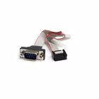 Immagine di Startech.com cavo per montaggio a pannello seriale maschio 9 pin a collettore scheda madre 10 pin da
