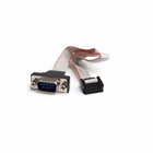 Immagine di Startech.com cavo per montaggio a pannello seriale maschio 9 pin a collettore scheda madre 10 pin da