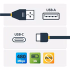 Immagine di Cavo da USB a USB-C da 30cm