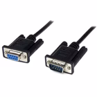 Immagine di Startech.com cavo seriale null modem db9 rs232 nero 2 m - f/m - cavo null modem - db-9 f a db-9 m