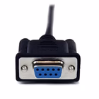Immagine di Startech.com cavo seriale null modem db9 rs232 nero 2 m - f/m - cavo null modem - db-9 f a db-9 m