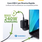 Immagine di Cavo thunderbolt 5 da 50cm, 8k