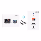 Immagine di Cavo dati/aliment USB-C 1mt m/m 65w