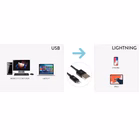 Immagine di Cavo USB to lightning 8pin 2 mt