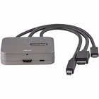 Immagine di Startech adattatore multiporta a HDMI 3-in-1 - convertitore da usb-c, HDMI o mini displayport a HDMI