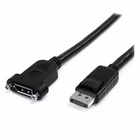 Immagine di Startech.com cavo displayport a pannello da 1m - 4K x 2k - adattatore displayport 1.2 da maschio a f