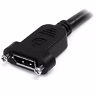 Immagine di Startech.com cavo displayport a pannello da 1m - 4K x 2k - adattatore displayport 1.2 da maschio a f