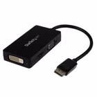 Immagine di Startech.com cavo adattatore 3 in 1 displayport a vga/dvi/hdmi - convertitore dp a vga HDMI dvi - 19