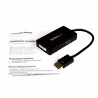 Immagine di Startech.com cavo adattatore 3 in 1 displayport a vga/dvi/hdmi - convertitore dp a vga HDMI dvi - 19