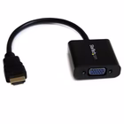 Immagine di Startech - adattatore video - HDMI maschio a hd-15 vga femmina - 24.5 cm - nero - supporto 1080p,
