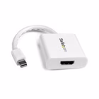 Immagine di Startech.com convertitore adattatore video mini displayport a HDMI - bianco mdp2hdw - adattatore v