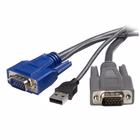 Immagine di Cavo sottile kvm vga USB 2 in 1