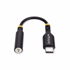 Immagine di Startech USB-C audio adapter to 3.5mm trrs jack, headphone aux dongle - adattatore da USB-C a spinot