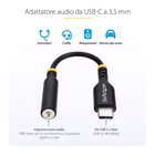 Immagine di Startech USB-C audio adapter to 3.5mm trrs jack, headphone aux dongle - adattatore da USB-C a spinot