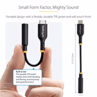 Immagine di Startech USB-C audio adapter to 3.5mm trrs jack, headphone aux dongle - adattatore da USB-C a spinot