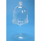 Immagine di Alzatina in vetro con coperchio stella HxØ cm 24x11,5