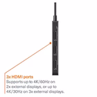 Immagine di 3in1 USB-C to triple HDMI