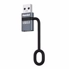 Immagine di Adattatore USB m USB-C f + fermacavo