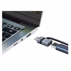 Immagine di Adattatore USB-C m USB f + fermacavo