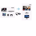 Immagine di Adattatore HDMI m a vga f180p 60hz