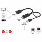 Immagine di HDMI to displayport adapter black