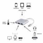 Immagine di USB type c to HDMI female/usb a fem