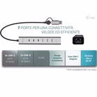 Immagine di Usb-c/usb-a metal hub 6 port