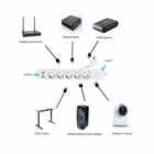 Immagine di 5-outlet power strip with 3 x USB