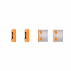 Immagine di Serrature per porte USB arancioni