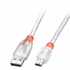 Immagine di Cavo USB 2.0 a/mini-b, trasp. 0,5m