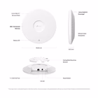 Immagine di Omada be9300 ceiling mount wifi7