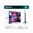 Immagine di Tv 50" uhd 4K (3840x2160) HISENSE 50 E7S PRO QLED 4K ULTRA HD SMART VIDAA REFRESH RA 50E7S-PRO