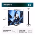 Immagine di Tv 50" uhd 4K (3840x2160) HISENSE 50 U79SE MINI LED 4K ULTRA HD SMART VIDAA REFRESH 50U79SE