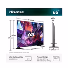 Immagine di Tv 65" uhd 4K (3840x2160) HISENSE 65 E79S PRO QLED 4K ULTRA HD SMART VIDAA REFRESH R 65E79S-PRO