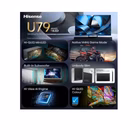 Immagine di Tv 75" uhd 4K (3840x2160) HISENSE 75 U79SE MINI LED 4K ULTRA HD SMART VIDAA REFRESH 75U79SE