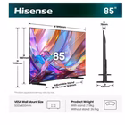 Immagine di Tv 85" uhd 4K (3840x2160) HISENSE 85 E79S QLED 4K ULTRA HD SMART VIDAA 60HZ 85E79S